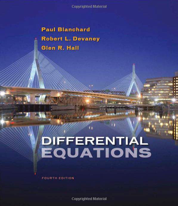 Differential Equations by Blanchard, Devaney, & Hall, 4th Edition
