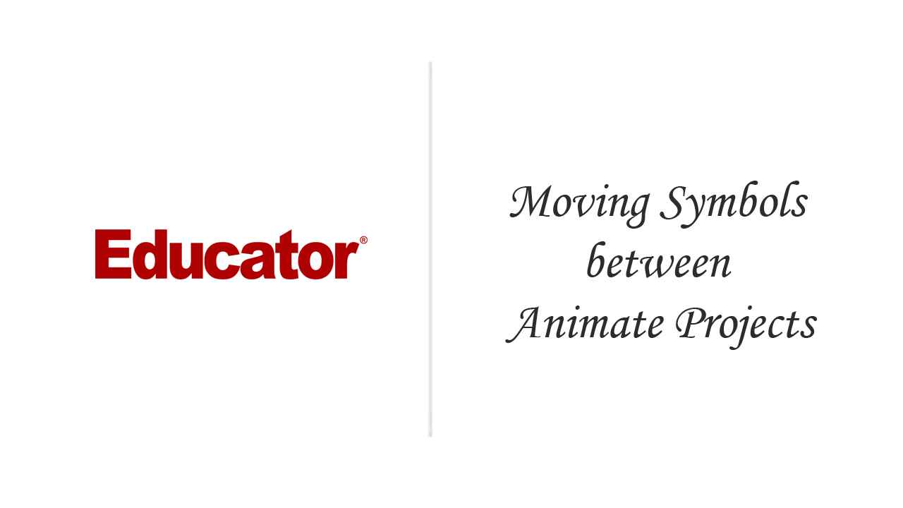 37. [Moving Symbols between Animate Projects] | Edge Animate CC |  